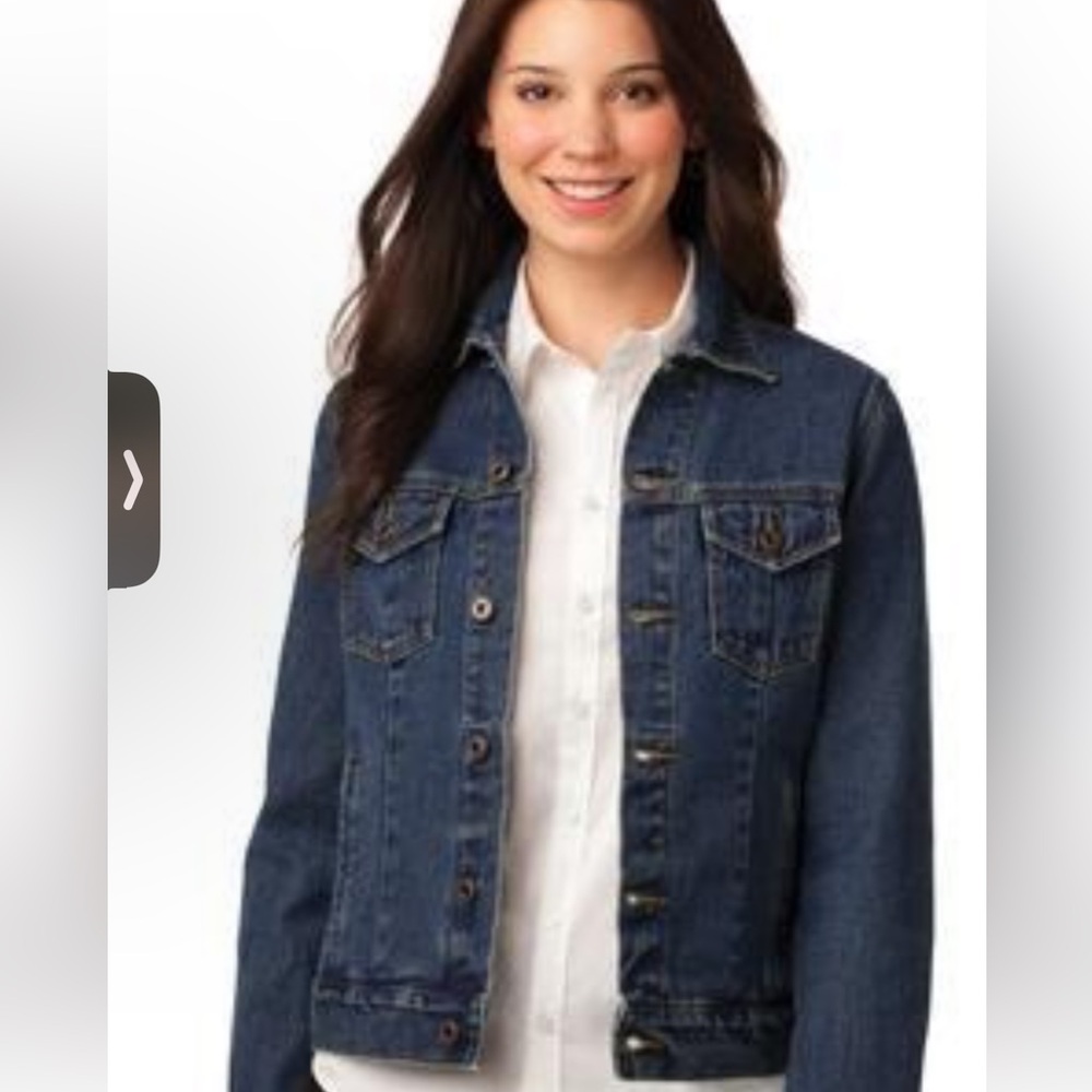 LAUREN by RALPH LAUREN PREMIUM JEAN COLLECTION DARK DENIM JACKET BLUE SIZE P/S
